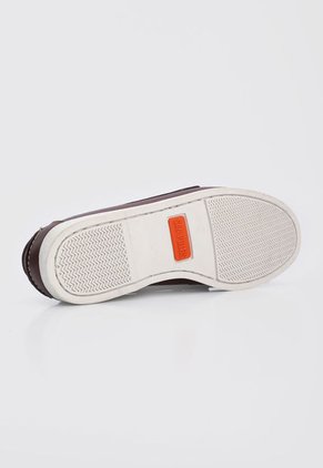 Mocasín Vinotinto-Blanco-Café San Polos