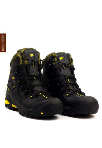 Botas San Polos Industrial Hombre 2838 Negro Amarillo San Polos