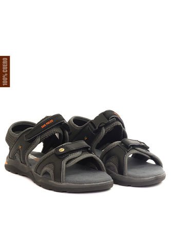 Sandalias San Polos Hombre SX003 Negro Gris San Polos
