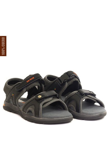 Sandalias San Polos Hombre SX003 Negro Gris Compra Ahora Dafiti Colombia