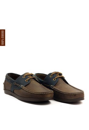Zapatos San Polos Apache Hombre 174 Pardo Azul