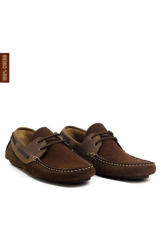 Zapatos San Polos Driver Hombre 3020 Nobuck Chocolate San Polos