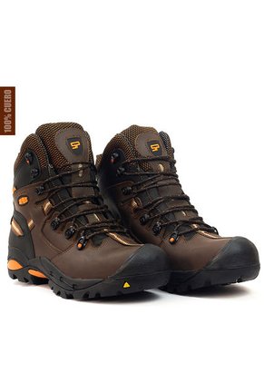 Botas San Polos Industrial Hombre 2838 Café Naranja