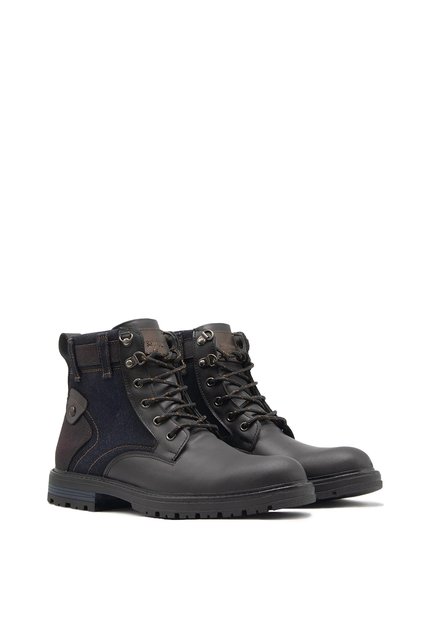 Bota Militar Hombre Negro San Polos 3886