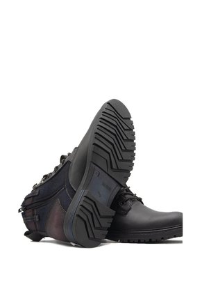 Bota Militar Hombre Negro San Polos 3886