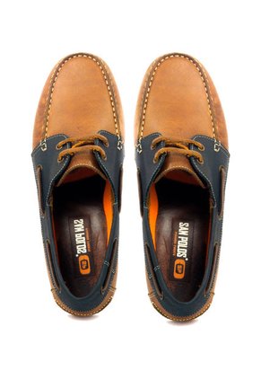 Zapatos San Polos Apache Hombre 2050 Hampton Miel Azul