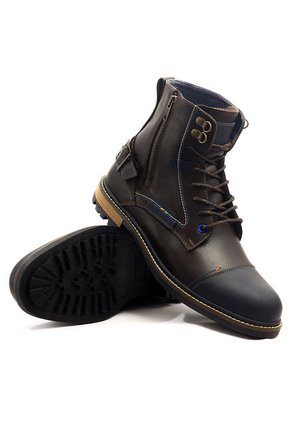 Botas San Polos Casual Hombre 3341 Café Azul