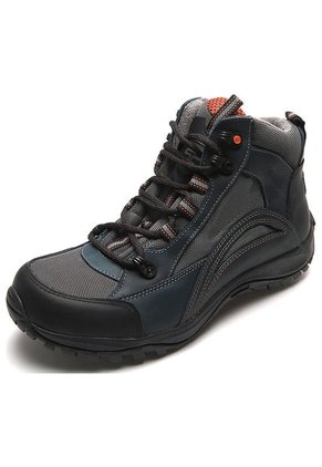 Bota Outdoor Gris-Azul-Negro San Polos