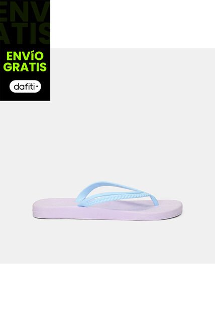 Chanclas Para Mujer Sandak Azul Claro
