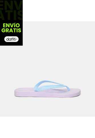 Chanclas Para Mujer Sandak Azul Claro SANDAK