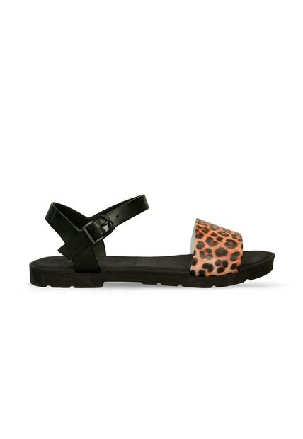 Sandalias Negro Sandak Glitter S Mujer