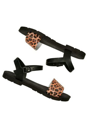 Sandalias Negro Sandak Glitter S Mujer