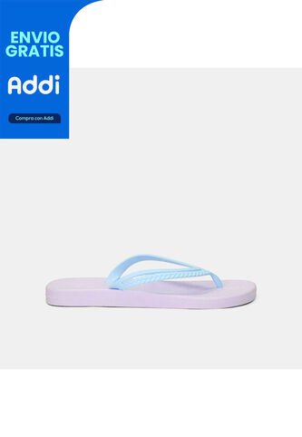 Chanclas Para Mujer Sandak Azul Claro SANDAK