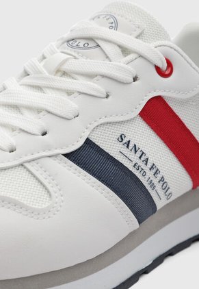 Tenis Lifestyle Santa Fe Polo Blanco