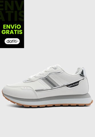 Tenis Lifestyle Santa Fe Polo Blanco SF Polo