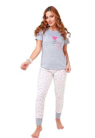 Pijama Mujer Hanna Mora En Leche Santana Santana