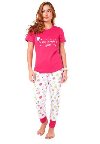 Pijama Mujer Hanna Rosado Santana Santana