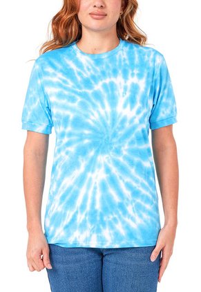 Camiseta Mujer Tie Dye Turquesa Santana