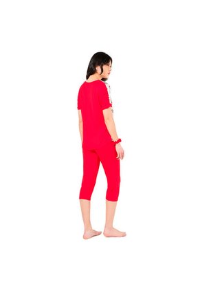 Pijama Mujer Camelia Rojo Santana