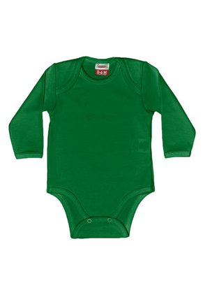 Body Bebé Manga Larga Verde Santana