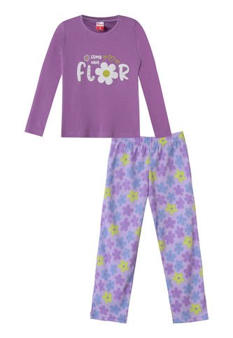 Pijama Niña Anita Rojo Purpura Santana Santana