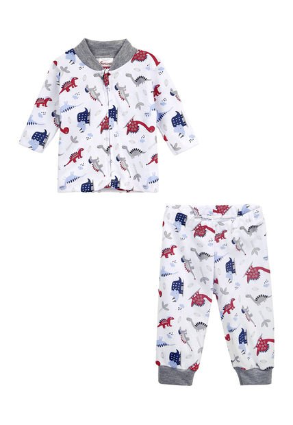 Pijama Bebé Estampado Niño Santana Azul Maya