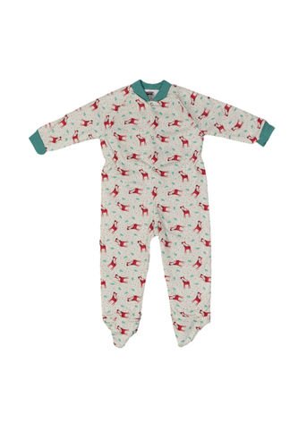 Santana - Pijama Bebé Niña Térmica Enteriza Estampado Crema Santana