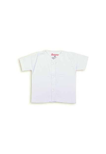 Camiseta blanca bebé manga corta