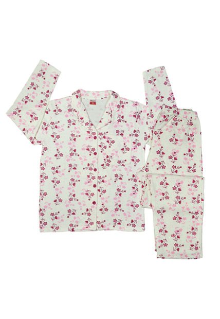 Pijama Mujer Daniela Estampado Fucsia Santana