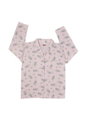 Pijama Mujer Daniela Estampado Rosado Oscuro Santana