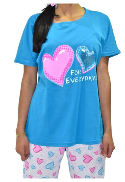 Pijama Mujer Agatha Azul Turquesa Santana - Compra Ahora | Dafiti Colombia