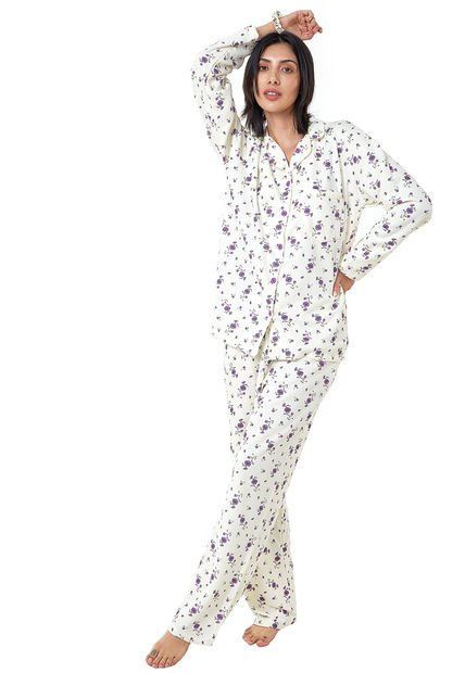 Pijama Mujer Lucia Estampada - Santana