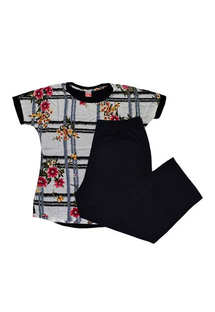 Pijama Mujer Camelia Negro Santana