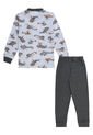Pijama Niño Mateo Estampado Gris Oscuro Santana de Santana