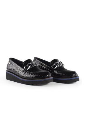 Mocasines Santorini Negros Mujer