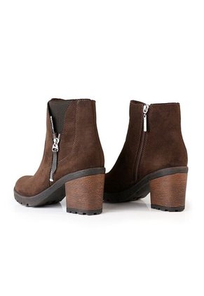 Botines Café Para Mujer Santorini