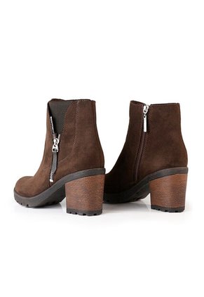 Botines Café Para Mujer Santorini