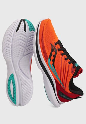 Tenis Running Naranja-Blanco-Negro Saucony Kinvara 12