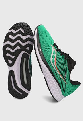 Tenis Running Verde-Blanco-Negro Saucony Guide 14