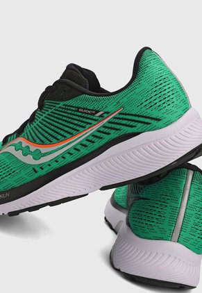 Tenis Running Verde-Blanco-Negro Saucony Guide 14