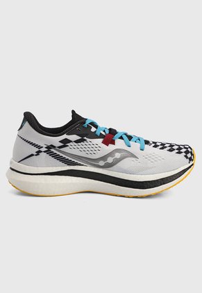 Tenis Running Blanco-Negro-Azul Saucony Endorphin Pro 2