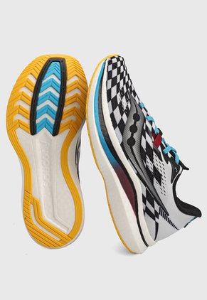 Tenis Running Blanco-Negro-Azul Saucony Endorphin Pro 2