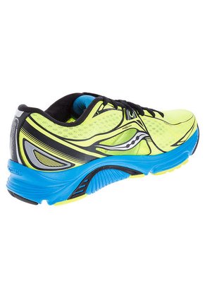 Running Verde Fluorescente-Negro-Azul Saucony Mirage 5