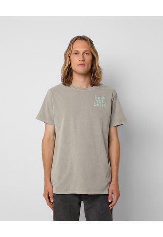 Scalpers - Camiseta Print Contraste Scalpers Taupe