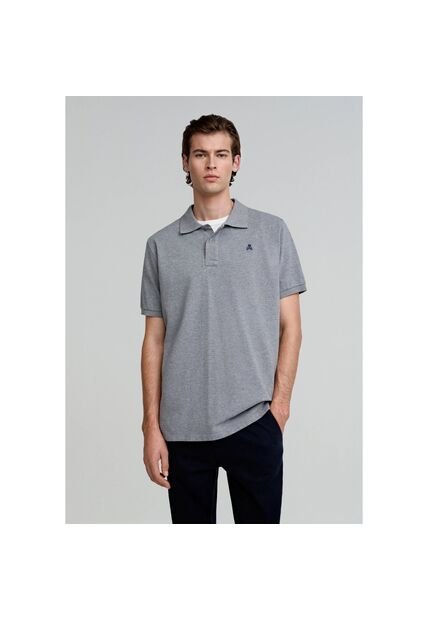 Polo Básico Calavera K14713GREYXXL Gris