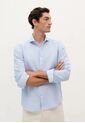 Camisa Vintage Linen Se 57298SKYBLUE40 Azul de Scalpers