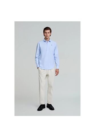Camisa Polera Calavera K13468SKYBLUE40 Azul Scalpers