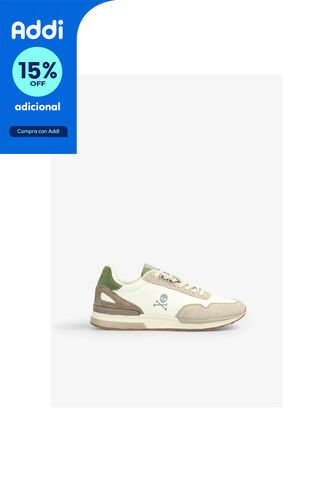 Tenis Scalpers Ms New Harry Hope Hombre 33019LIGHTKHAKI45 Verde Scalpers