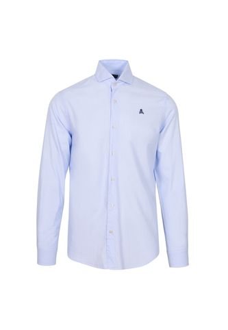 Camisa Rayas Calavera Contraste Scalpers Blue Scalpers