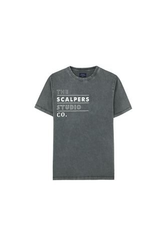 Scalpers - Camiseta Lavada Scalpers Darkhaki